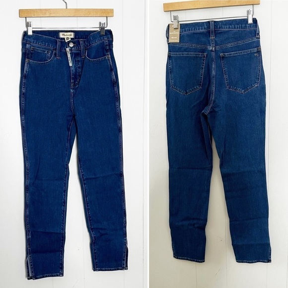Madewell New 11" High-Rise Roadtripper Skinny Jeans Slit Hem 27 NWT - Picture 4 of 8